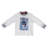 Girocollo in Caldo Cotone Bianco Neonato Sarabanda F804 - SARABANDA - LuxuryKids