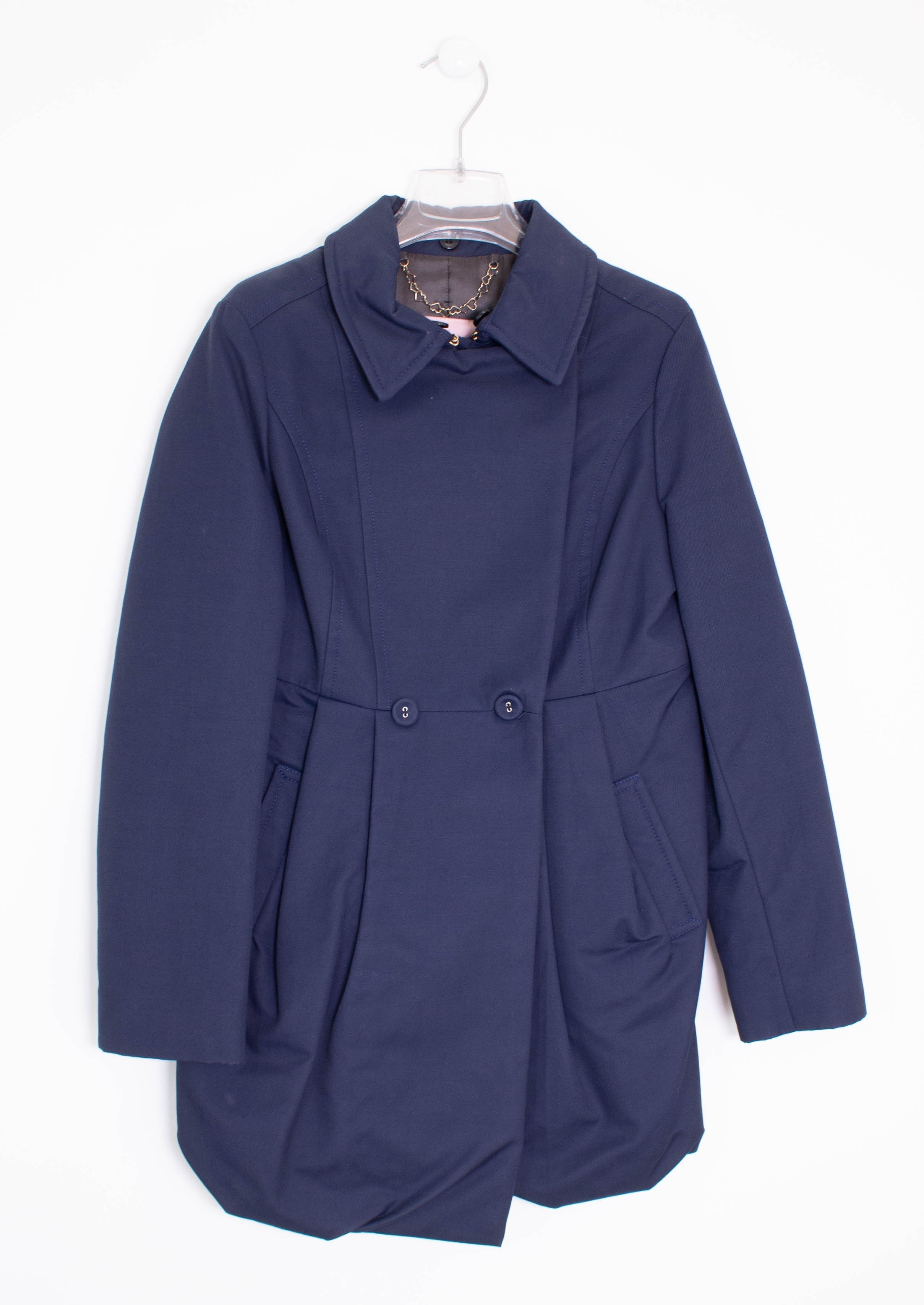 Giubbotto Tranch Imbottito Blu Bambina ANNIE P. 4604 - ANNIE P. - LuxuryKids