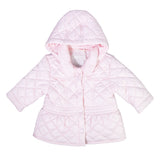 Giubbotto Trapuntino con Cappuccio Neonata Rosa Minibanda N760 - MINIBANDA - LuxuryKids