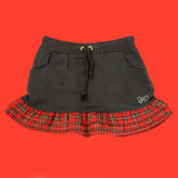 Gonna Felpata Blu con Balze Bambina Fix Design LY8000 - FIX DESIGN - LuxuryKids