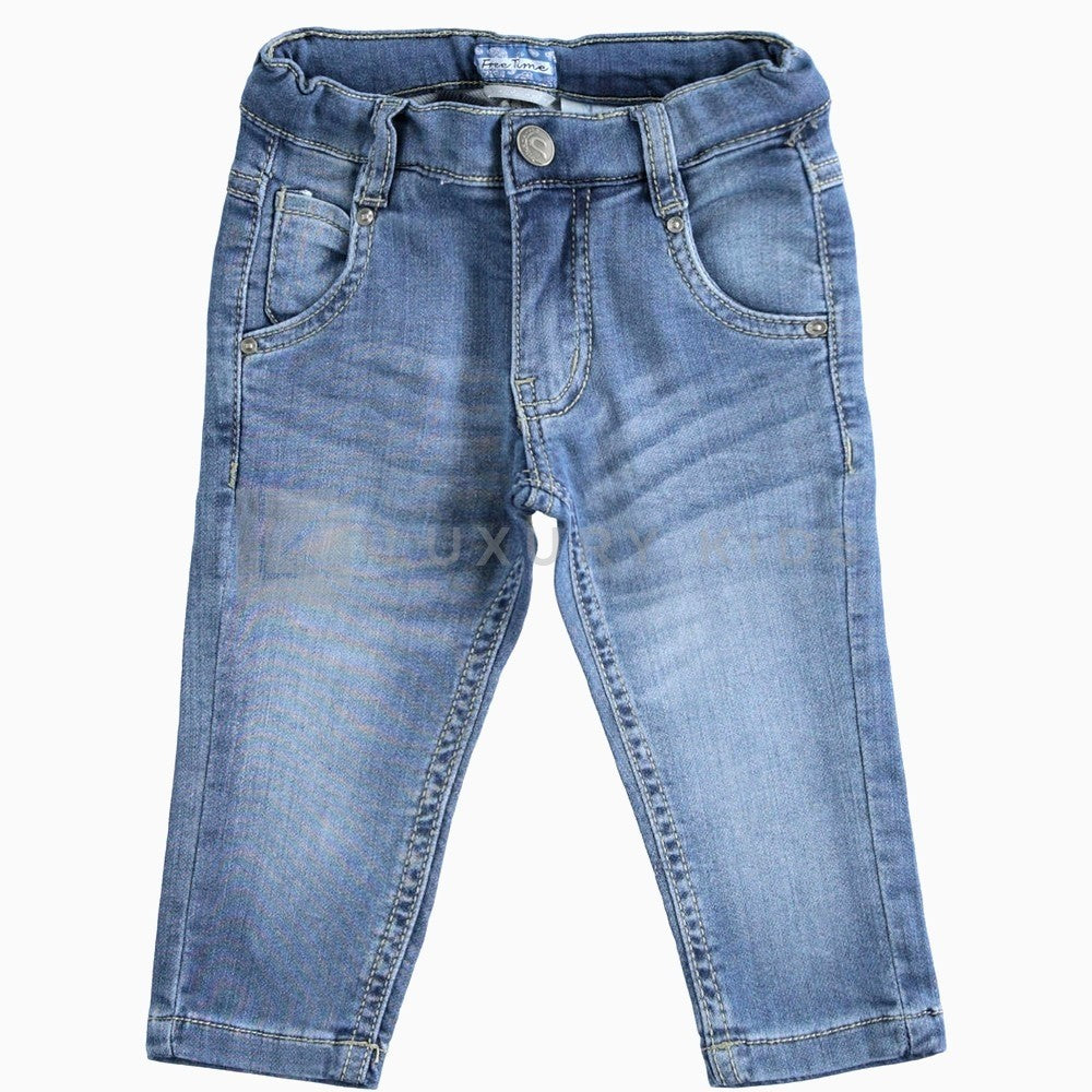 Jeans Morbido Lavaggio Medio Neonato Sarabanda J149 - SARABANDA - LuxuryKids