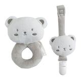 Kit regalo Portaciuccio e sonaglio Unisex per neonati Minibanda K330 - MINIBANDA - LuxuryKids