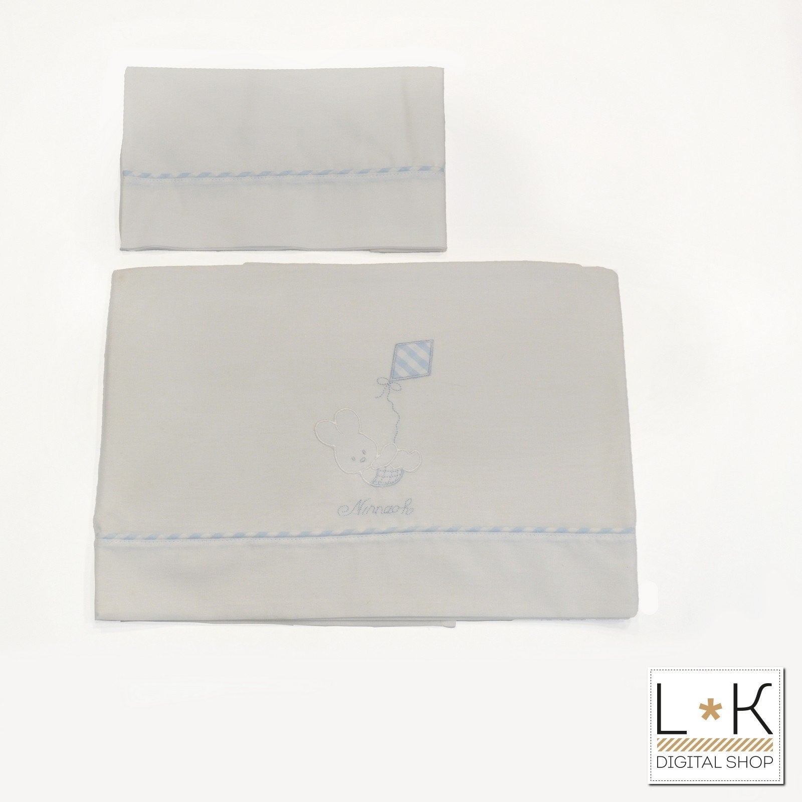 Lenzuolino Cotone Neonato Ninnaoh E15LE206 - NINNAOH - LuxuryKids