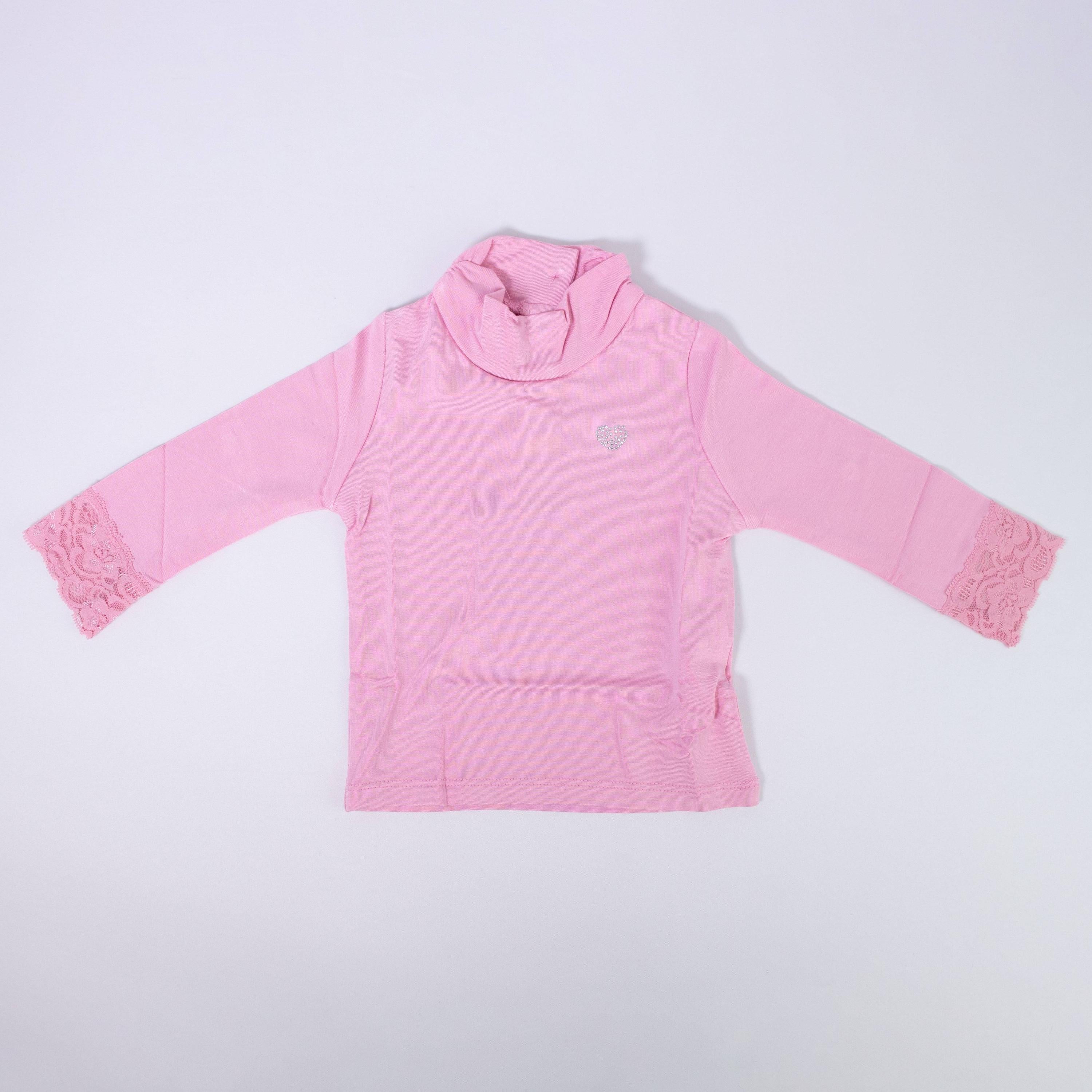 Lupetto Cotone Pizzo Sui Polsini Neonata Sarabanda N201 - SARABANDA - LuxuryKids