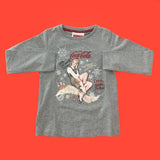 Maglia Girocollo Coca Cola in Caldo Cotone Grigio Bambina Fix Design CC2201 - FIX DESIGN - LuxuryKids