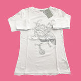 Maglia Girocollo con Stampa Bianco Bambina Fun&Fun FUNJTS3836 - FUN&FUN - LuxuryKids
