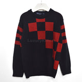 Maglioncino in Misto Lana Nero-Rosso Per Bambino Manuell&Frank MF4021B - MANUELL&FRANK - LuxuryKids