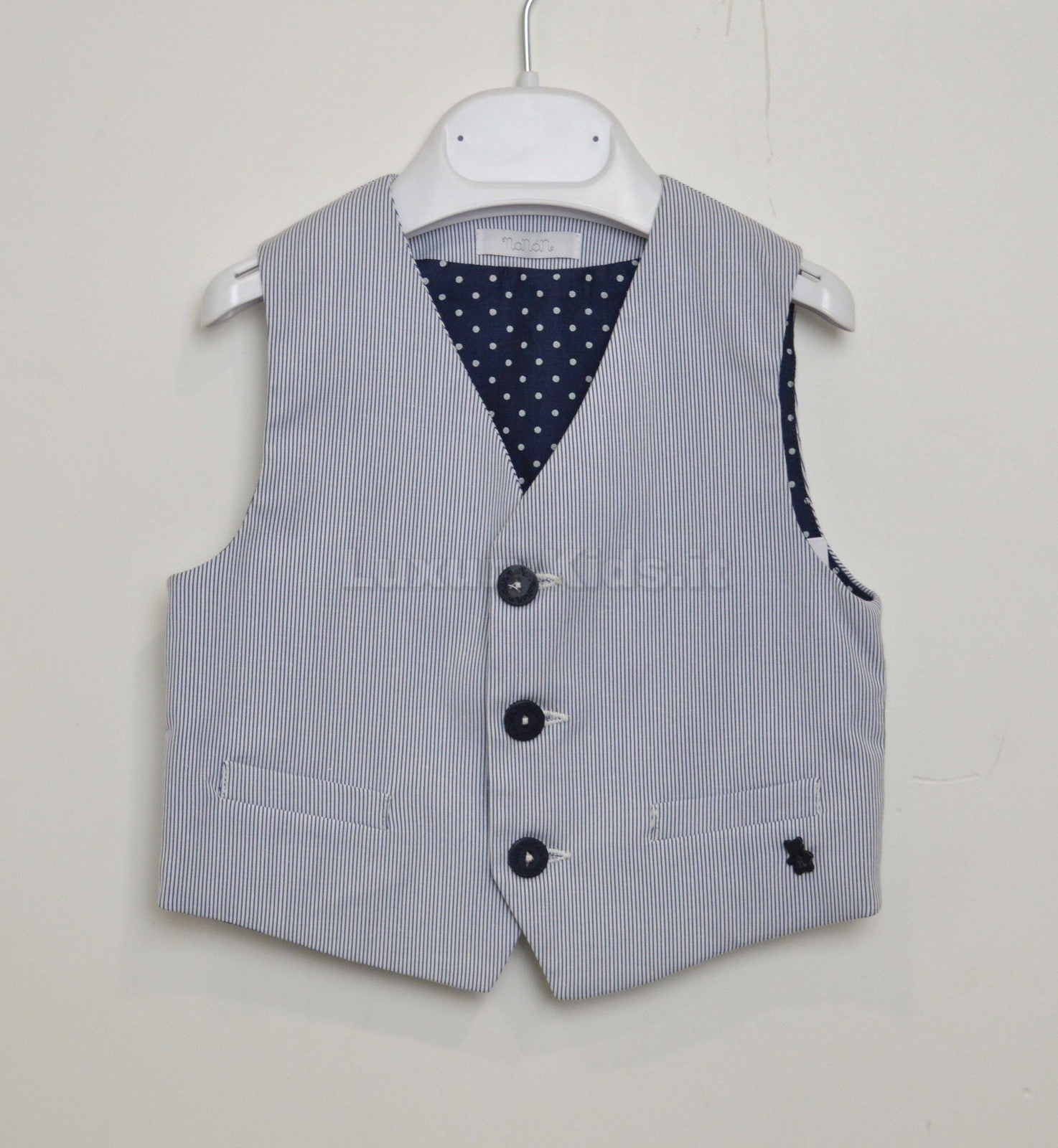 Panciotto a Righe In Cotone Neonato Nanan E16327236 - NANAN - LuxuryKids