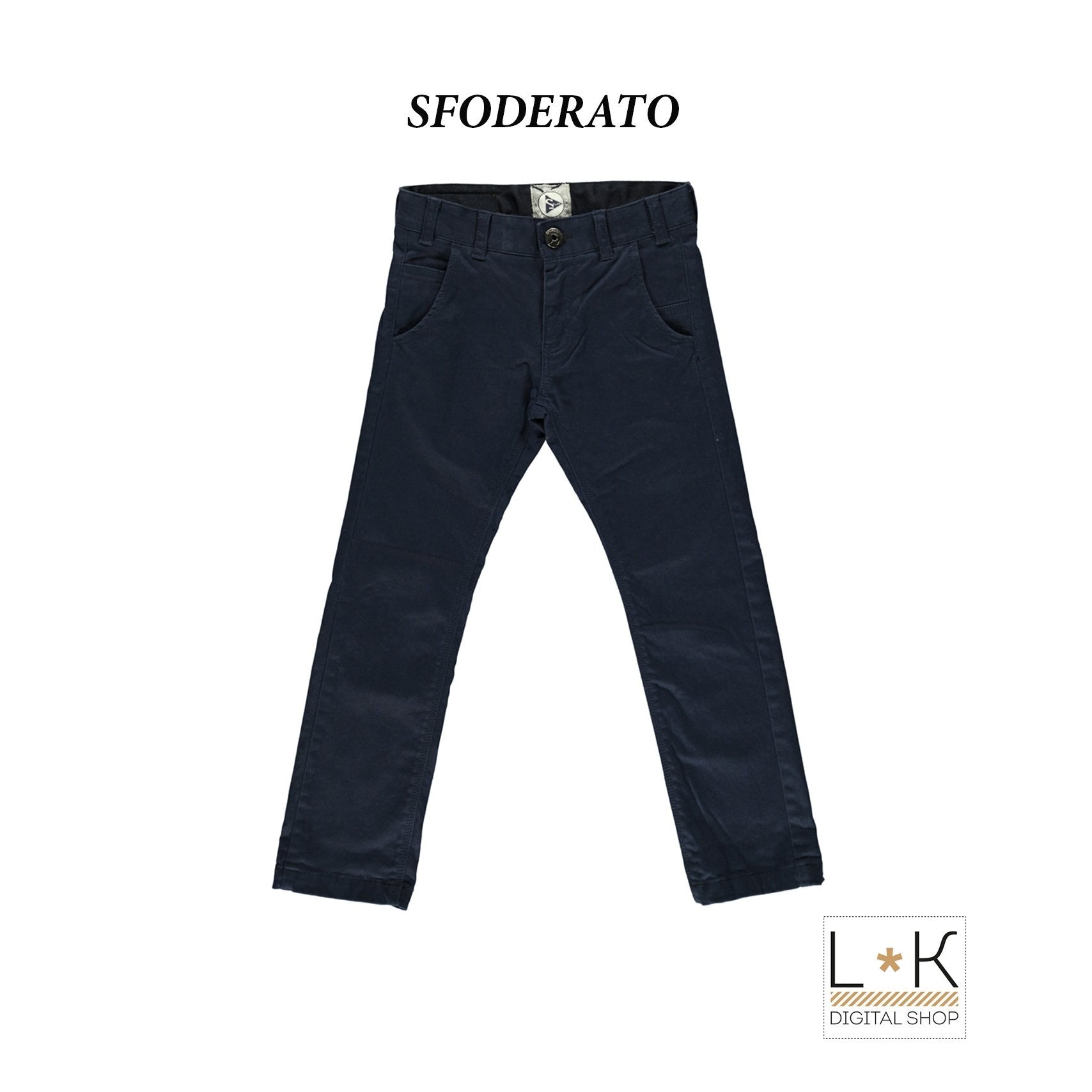 Pantalone 5 Tasche Bambino Blu Sarabanda H350 - SARABANDA - LuxuryKids