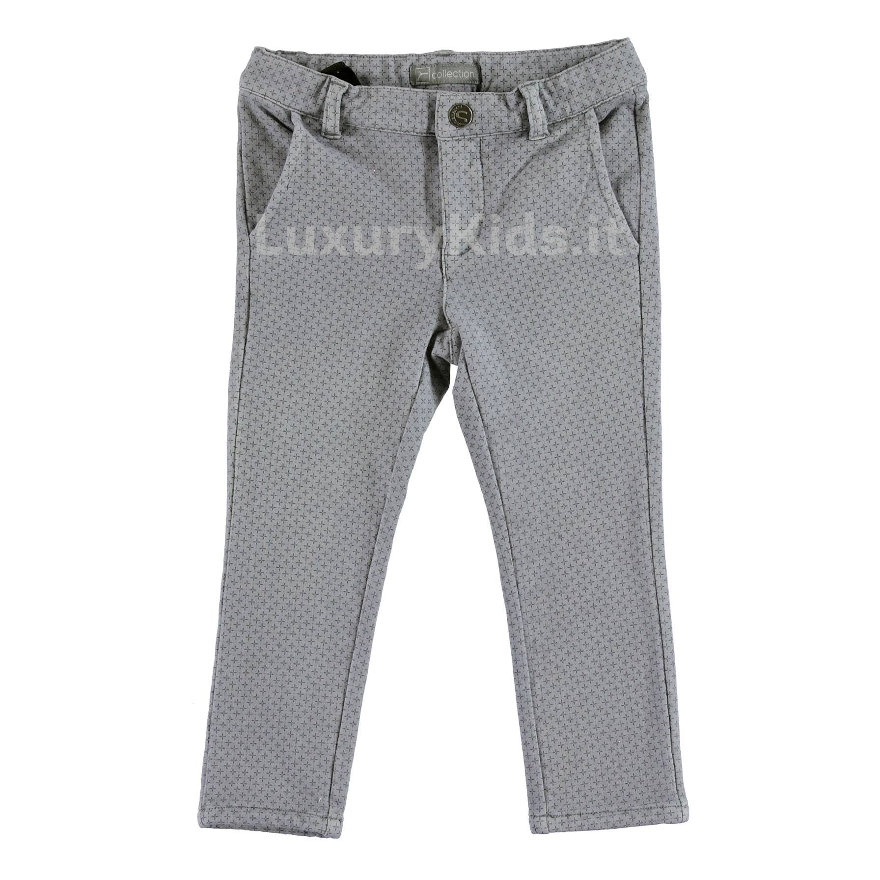 Pantalone Elegante con Tasche America Grigio Bambino Sarabanda V154 - SARABANDA - LuxuryKids