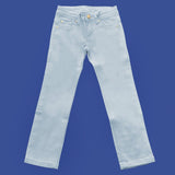 Pantalone in Caldo Cotone Celeste Tinta Unita Bambina Fun&Fun FUNBPT71826 - FUN&FUN - LuxuryKids