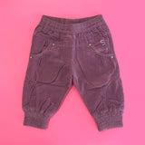Pantalone in Velluto Viola Neonata Sarabanda F234 - SARABANDA - LuxuryKids
