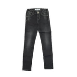 Pantalone Nero in Tinta Unita Effetto Jeansato Bambina Take Two PO3506 - TAKE TWO - LuxuryKids