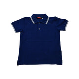 Polo Blu in tinta unita Bambino Sarabanda Q865 - SARABANDA - LuxuryKids