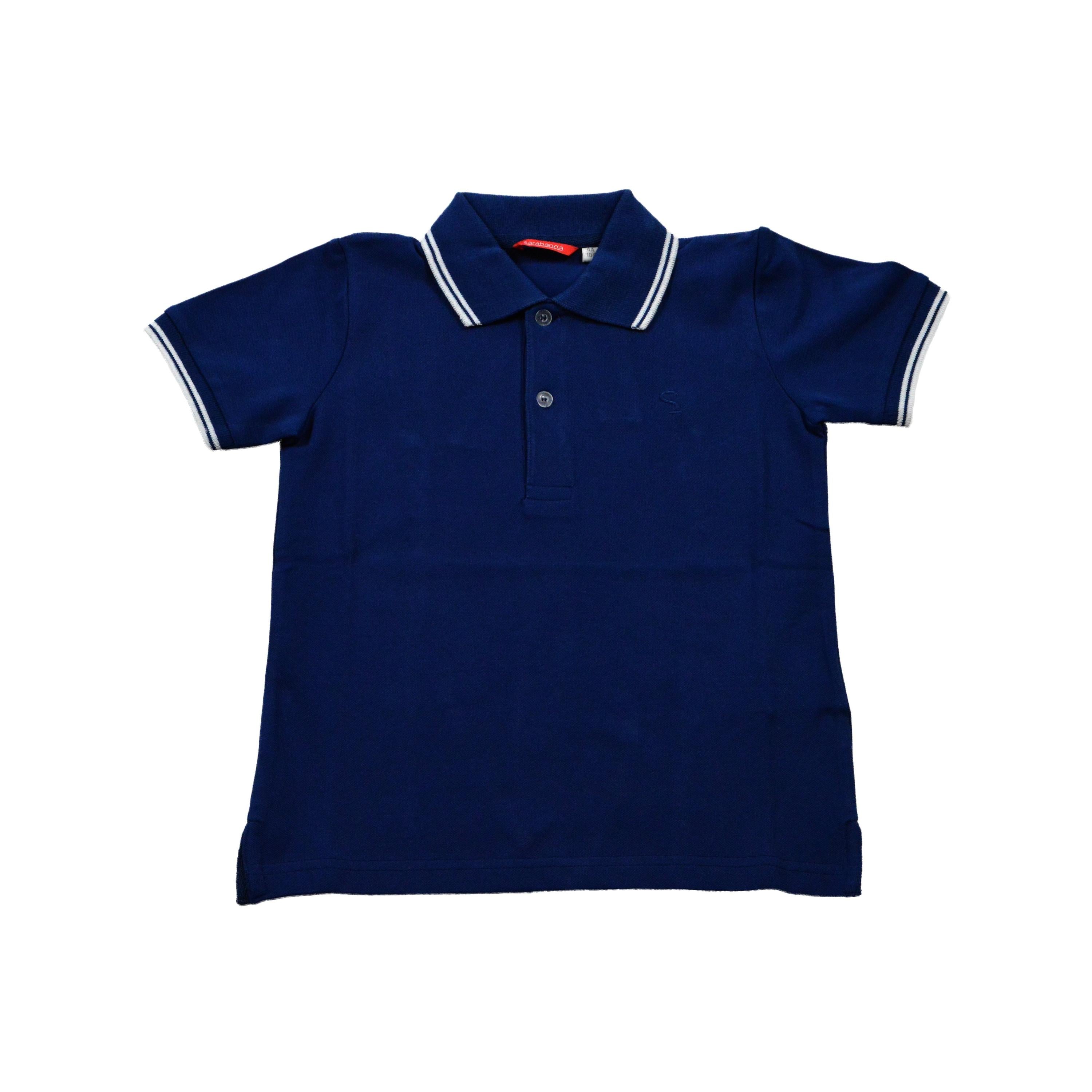 Polo Blu in tinta unita Bambino Sarabanda Q865 - SARABANDA - LuxuryKids