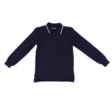 Polo in Cotone Blu in Tinta Unita Bambino Sarabanda F810 - SARABANDA - LuxuryKids