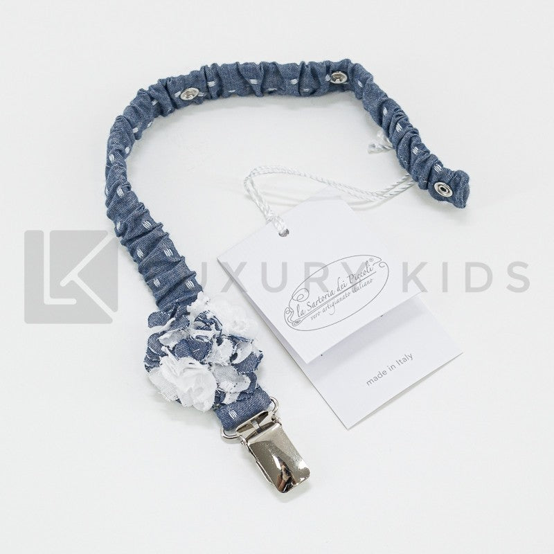 Portaciuccio In Denim Neonata LA SARTORIA DEI PICCOLI LPO757 - LA SARTORIA DEI PICCOLI - LuxuryKids