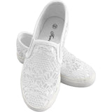 Scarpa Traforata Senza Lacci Bianca con Pizzo Bambina Fun&Fun FNJAC8769 - FUN&FUN - LuxuryKids