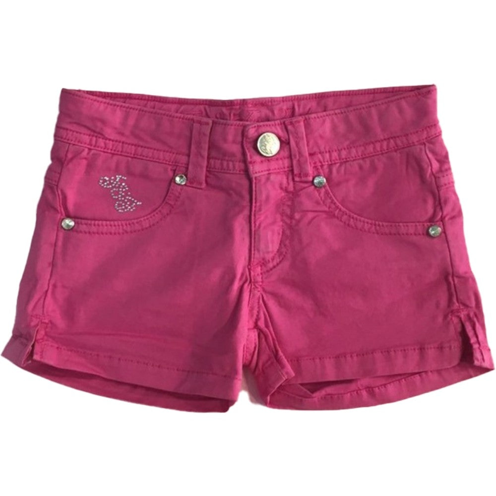 Short in Cotone Fucsia in Tinta Unita Bambina Fun&Fun FUNJSO1550 - FUN&FUN - LuxuryKids