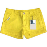 Short in Cotone Giallo in Tinta Unita Bambina Fun&Fun FUNJSO1555 - FUN&FUN - LuxuryKids