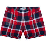 Short scozzese rosso bambina DR KID 314S - DR.KID - LuxuryKids