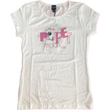 T-Shirt Bianco con Stampa Bambina Papermoon 8PM72230 - PAPERMOON - LuxuryKids