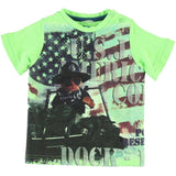 T-Shirt in Cotone Verde con Stampa Neonato Sarabanda M521 - SARABANDA - LuxuryKids