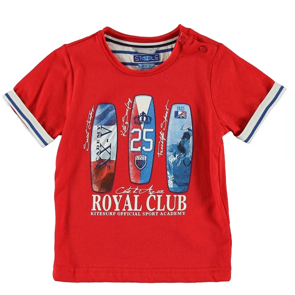 T-Shirt Neonato Rosso Sarabanda Q526 - SARABANDA - LuxuryKids