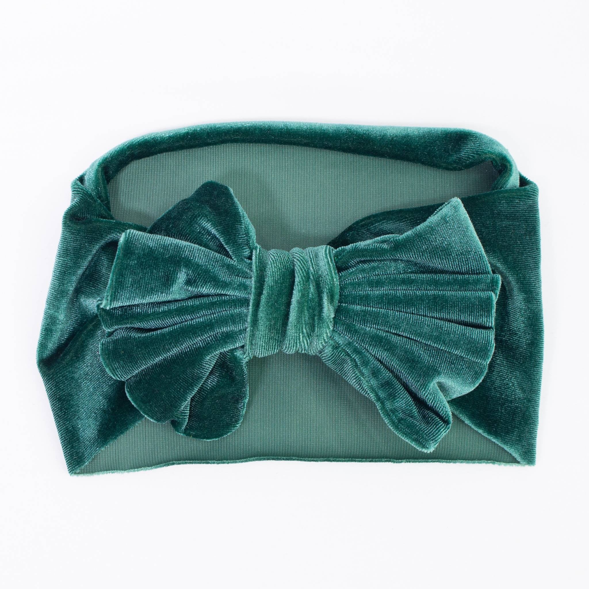 Fascia Per Capelli In Velluto con Fiocco Vari Colori Neonata LUXURYKIDS FIOCCOVELLUTO - LUXURYKIDS - LuxuryKids