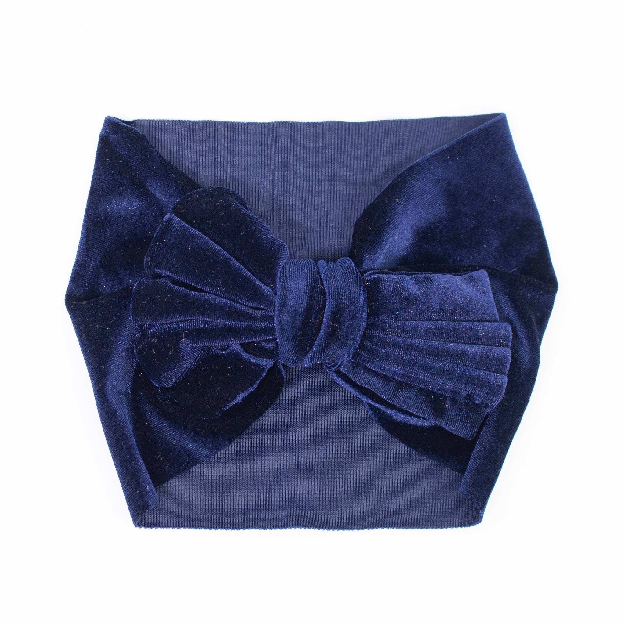 Fascia Per Capelli In Velluto con Fiocco Vari Colori Neonata LUXURYKIDS FIOCCOVELLUTO - LUXURYKIDS - LuxuryKids