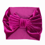 Fascia Per Capelli In Velluto con Fiocco Vari Colori Neonata LUXURYKIDS FIOCCOVELLUTO - LUXURYKIDS - LuxuryKids
