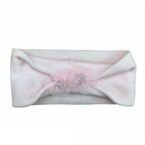 Fascia Elastica Con Fiori Rosa Neonata IVORY 42767 - IVORY - LuxuryKids
