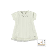 ABITO CON TRAMA IN RILIEVO BAMBINA N248-01-5A - SARABANDA - LuxuryKids