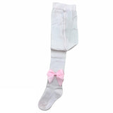Calza Traforata A Rete Con Fiocco In Cotone Filo Di Scozia Neonata ROMBOLI BET08 - ROMBOLI - LuxuryKids