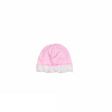 Cappello In Cotone Rosa Con Applicazioni Neonata LA SARTORIA DEI PICCOLI LK904 - LA SARTORIA DEI PICCOLI - LuxuryKids