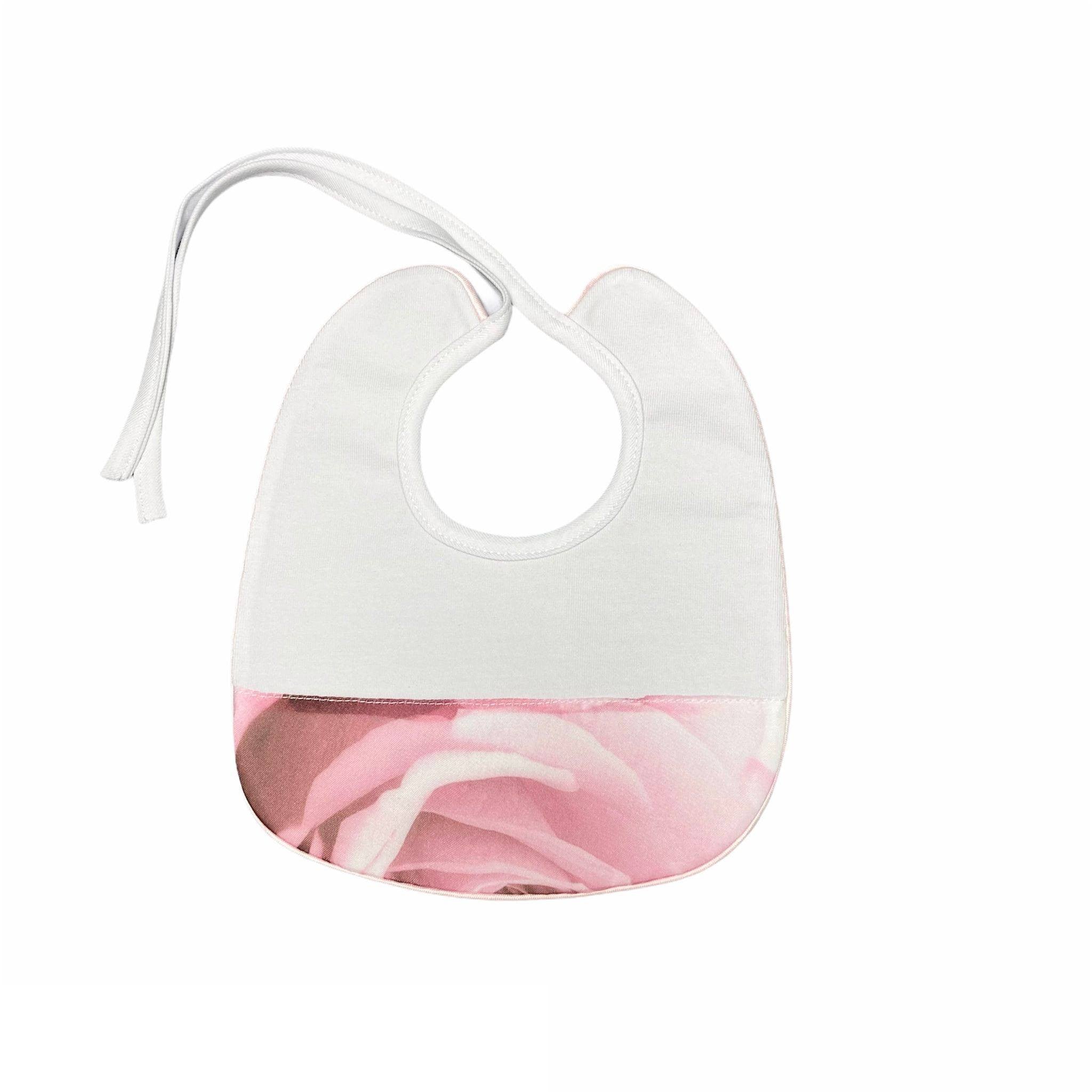 Bavetta In Cotone Bianco E Rosa Neonata LA SARTORIA DEI PICCOLI LB906 - LA SARTORIA DEI PICCOLI - LuxuryKids