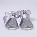 Sandali Da Culla Con Glitter e Fiocco Neonata INDICE 318 - INDICE - LuxuryKids