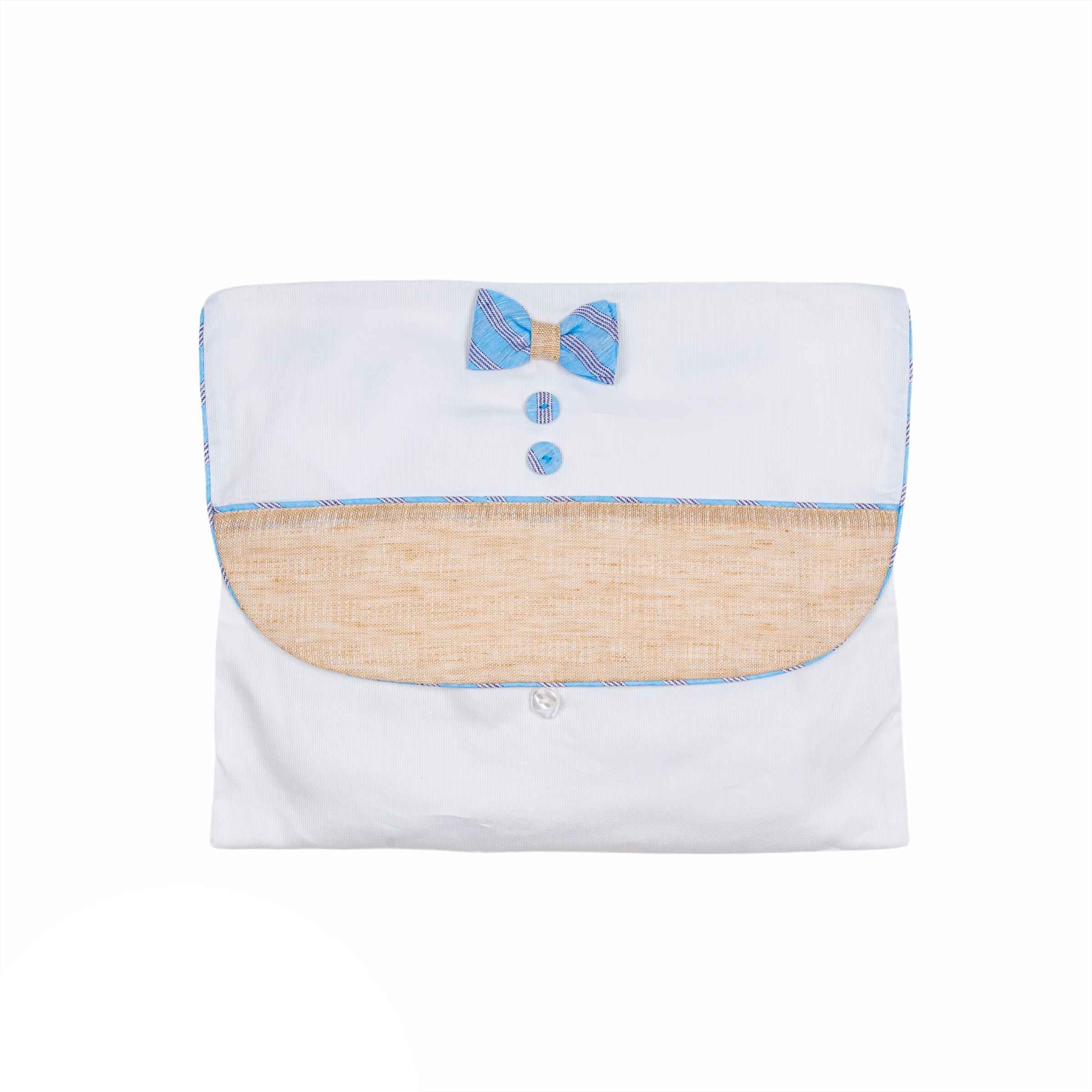 Busta Nascita In Cotone Bianca Neonato LA SARTORIA DEI PICCOLI LBU910 - LA SARTORIA DEI PICCOLI - LuxuryKids