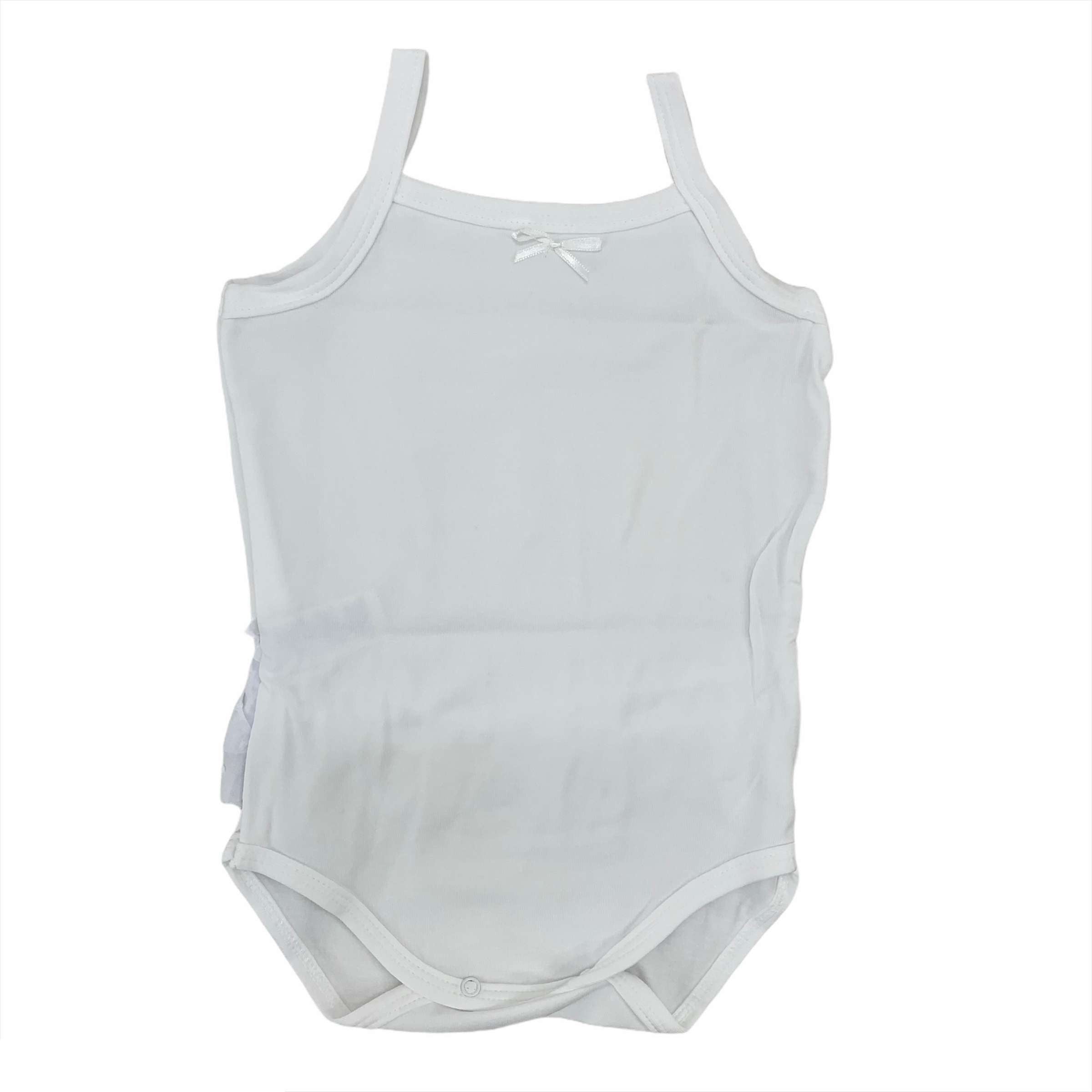 Body Con Bretelline E Rouches Sul Retro Neonata CALAMARO 19080 - CALAMARO - LuxuryKids