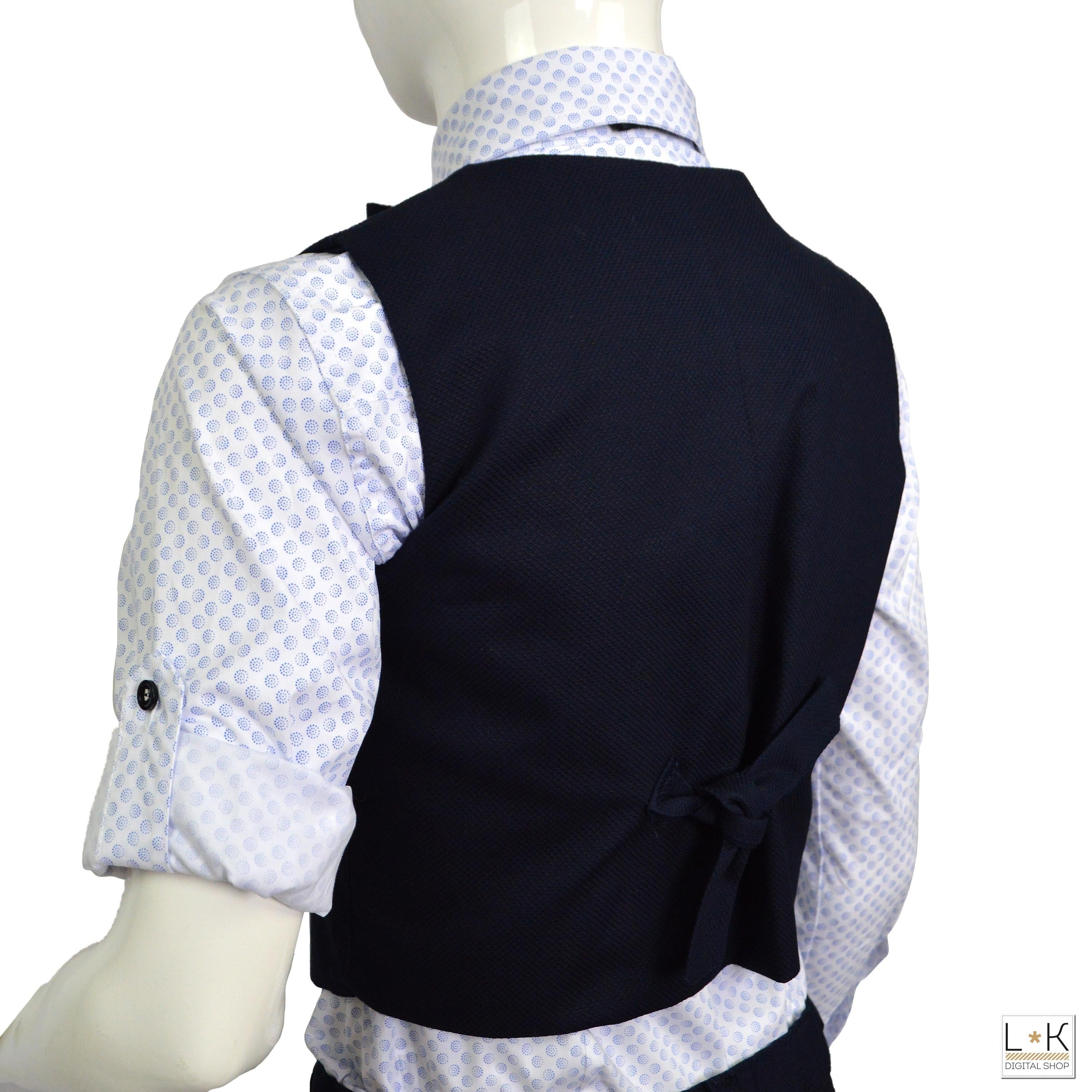Completo 4 Pezzi Elegante Bambino Blu Bufi M10065Y - BUFI - LuxuryKids