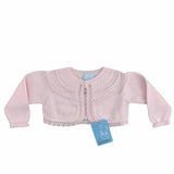 Cardigan In Filo Di Cotone Traforato Neonati GRANLEI 498 - GRANLEI - LuxuryKids