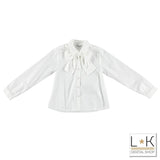 CAMICIA CON FIOCCO RAGAZZA - SARABANDA - LuxuryKids