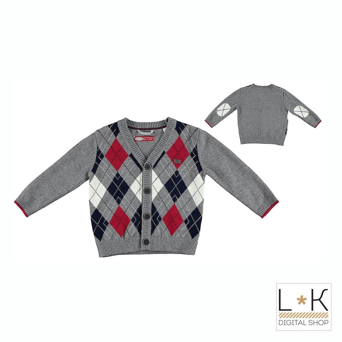 CARDIGAN MISTO LANA NEONATO SARABANDA R106-00 - SARABANDA - LuxuryKids