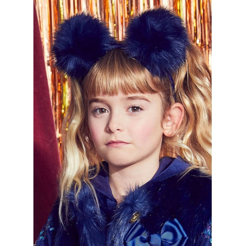 Cerchietto Con Doppio Pompon Bambina ANGEL'S FACE Abandpom - Angel's Face - LuxuryKids