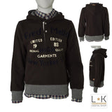 Felpa Chiusa Con Cappuccio Marrone Bambino Fred Mello 9509 - FRED MELLO - LuxuryKids