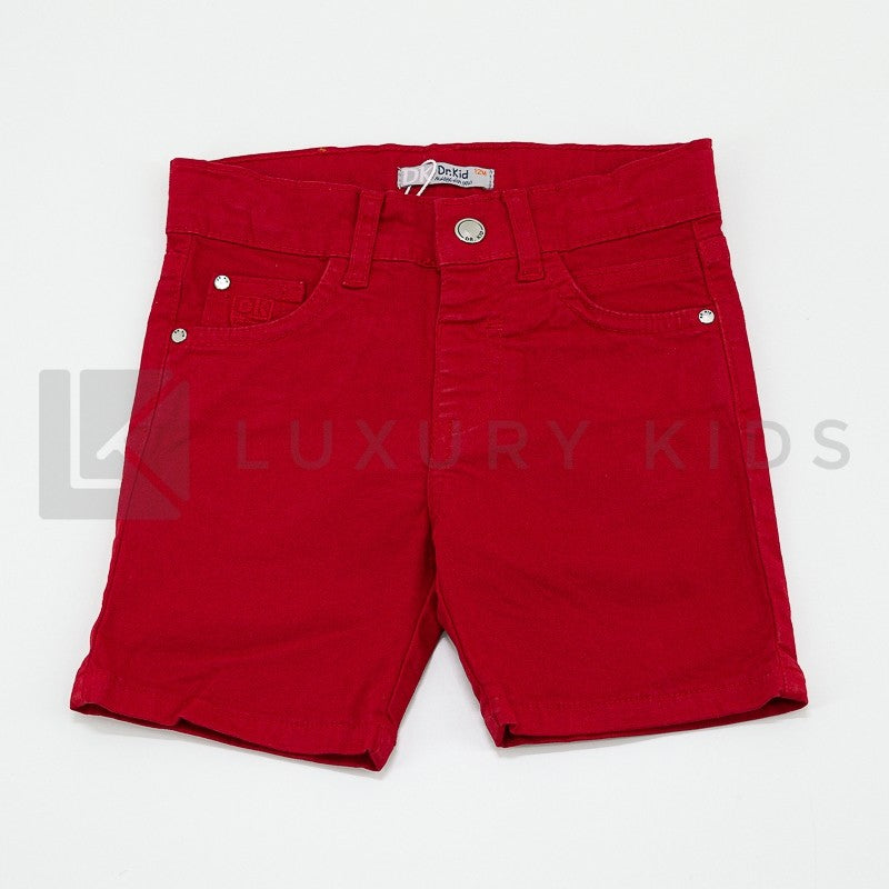 Pantalone Corto In Cotone Elasticizzato In Tinta Unita Bambino Dr Kid DK505 - DR.KID - LuxuryKids