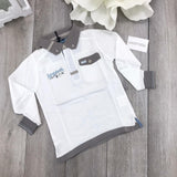 Polo a Tinta Unita Bambino Bianco Sarabanda E327 - SARABANDA - LuxuryKids
