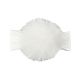 Fascia In Caldo Cotone Panna Con Pon Pon In Volpe Panna Neonata NINNAOH I2121 - NINNAOH - LuxuryKids