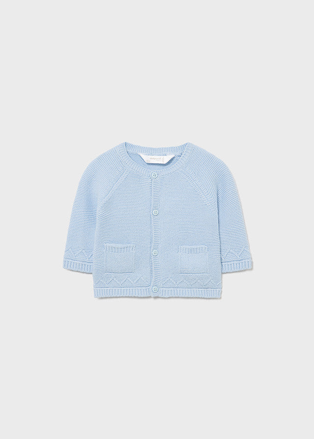 Cardigan In Tricot Misto Lana Neonato MAYORAL 2366 - MAYORAL - LuxuryKids