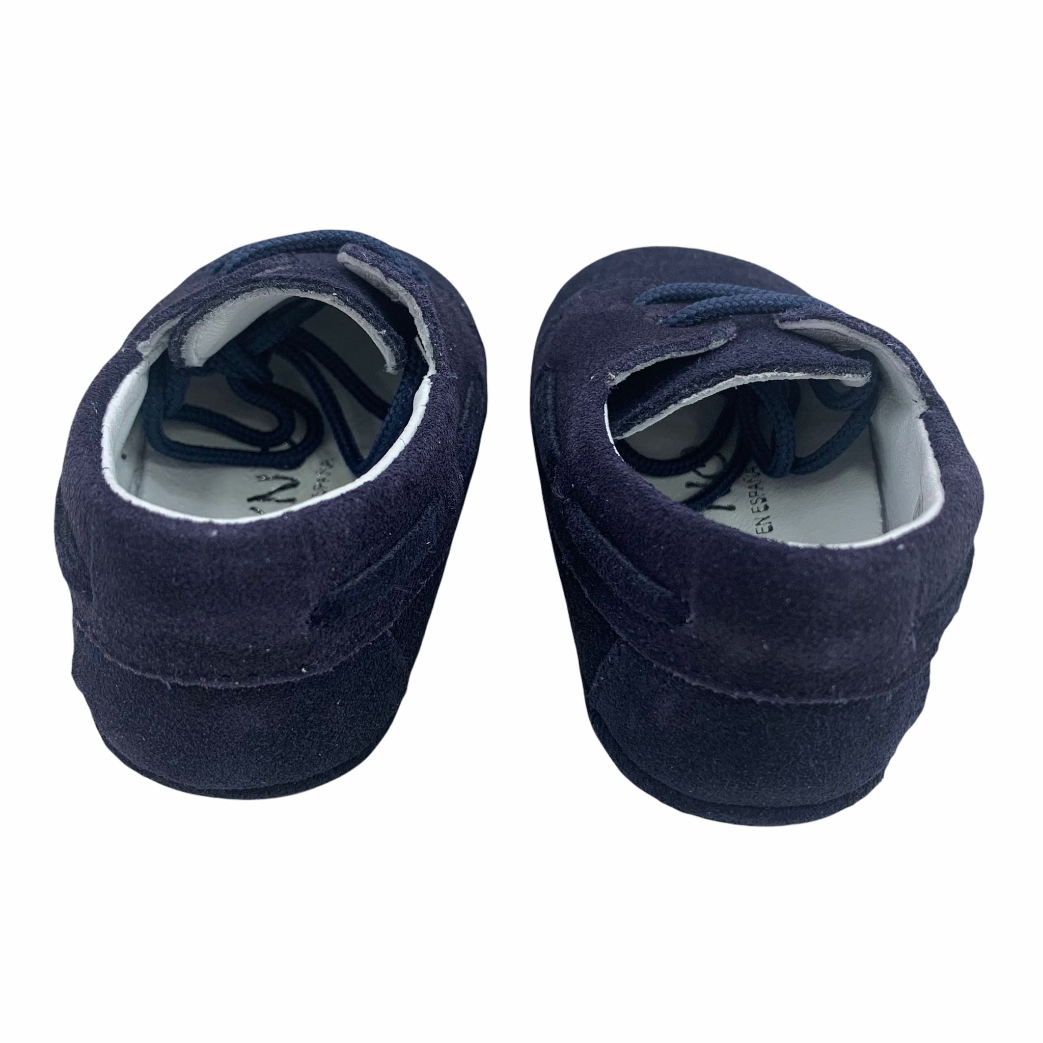Scarpe Da Culla Mocassino In Camoscio Blu Neonato PANYNO A2919 - PANYNO - LuxuryKids